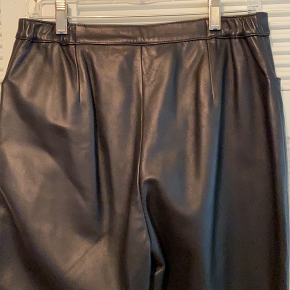 NORDSTROM Black Leather Pants - Picture 4 of 9